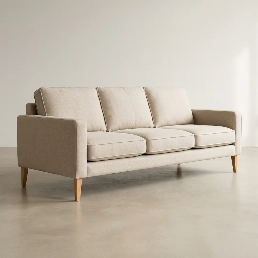 Oslo 3-Seater Fabric Sofa