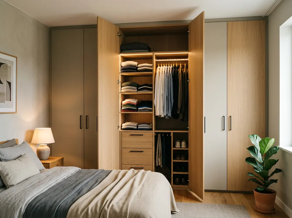 Built-in modular wardrobe by BHL